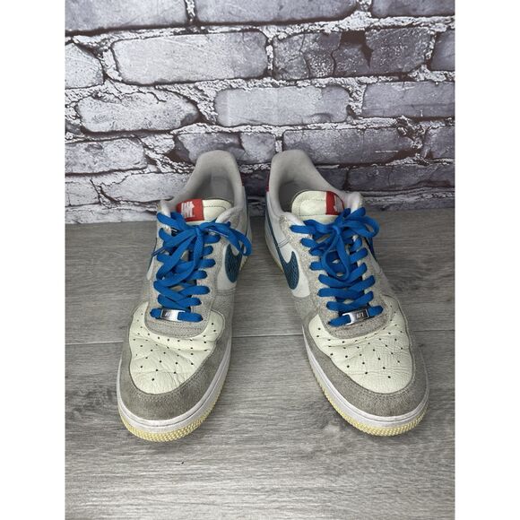 Nike Undefeated x Air Force 1 Low 5 White Leather Grey Suede Shoes Men 10.5M US - Picture 13 of 16